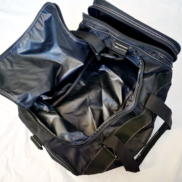 Vintage Black Adidas Duffle/Travel/Gym Bag w/ Pink Logo - Picture 4 of 6